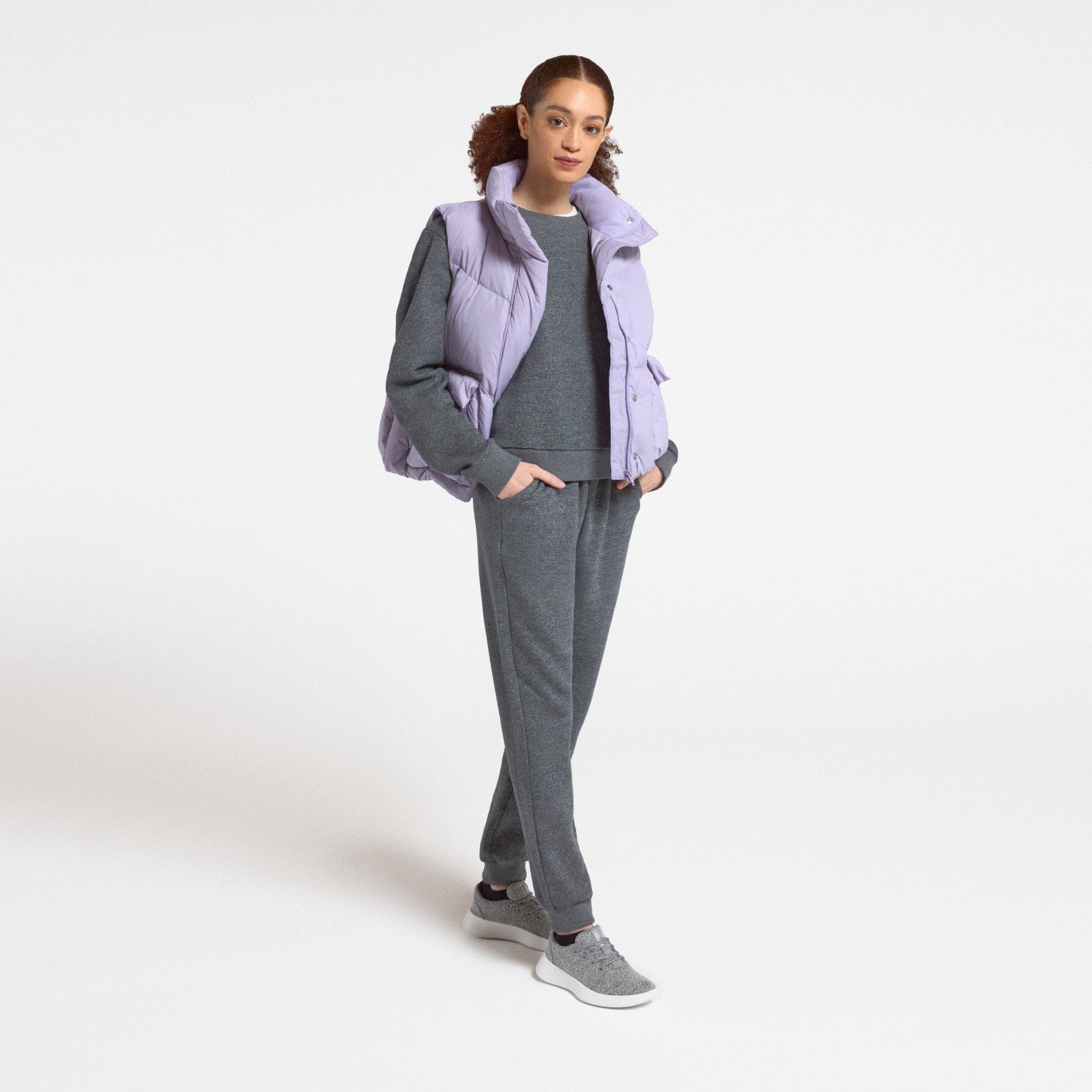 Women's Merino Blend Sweatshirt - Natural Grey Heather - Image 5