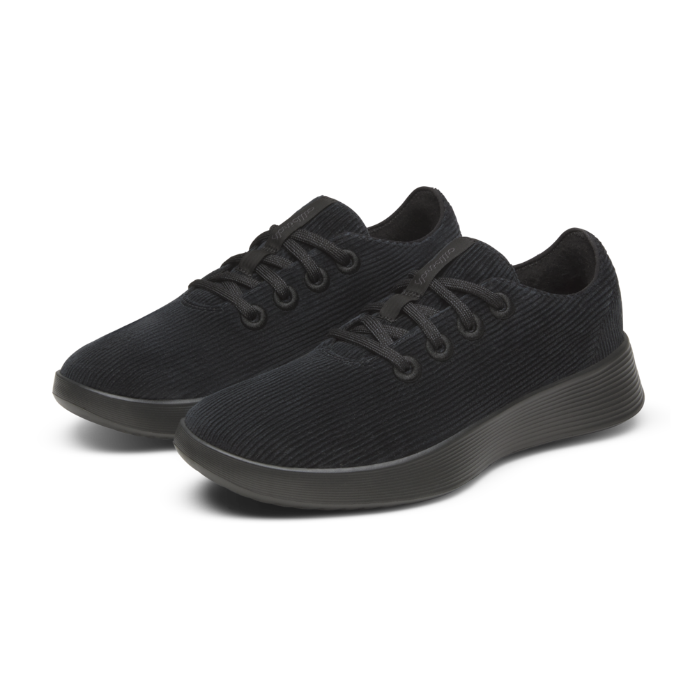 Women's Runner Go - Corduroy - Natural Black (Dark Grey Sole) - Image 5