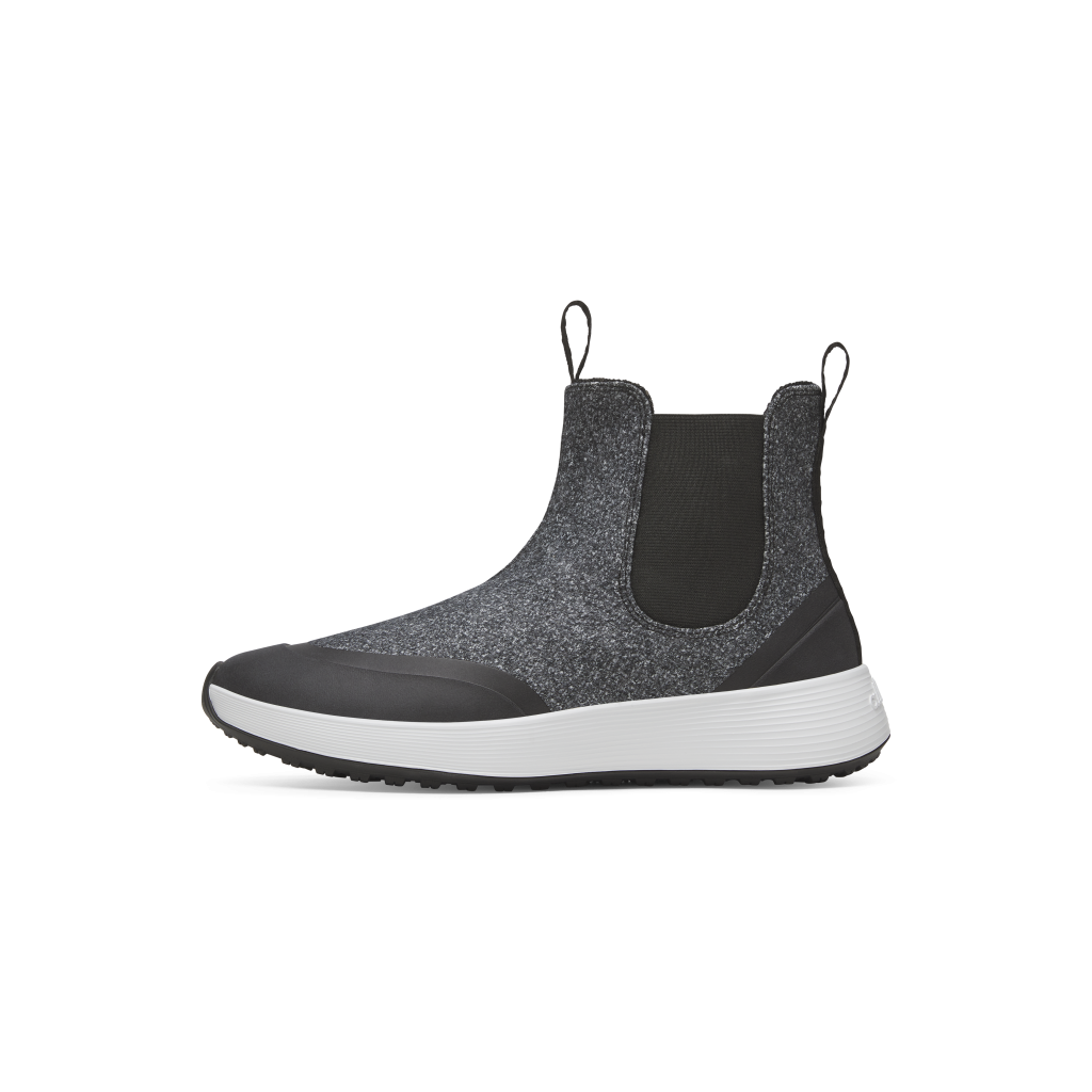Women's Wool Runner Chelsea - Natural Grey (Light Grey Sole)